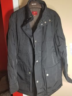 Cole Haan Black Medium Nylon Raincoat