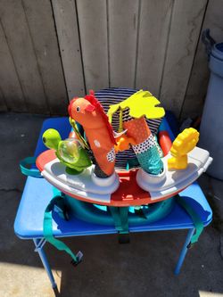 High chair booster