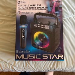 Music Star Karaoke Machine $40 Obo 