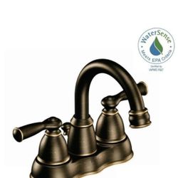 Moen Banbury 4 In Centerset 2-Handle High-Arc Bathroom Faucet In  Mediterranean Bronze ( 2 Available) $65 Each
