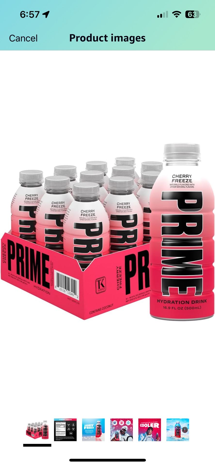 PRIME Hydration CHERRY FREEZE