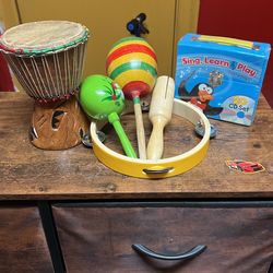 Toddler Music Instruments And Sing along CD Set 