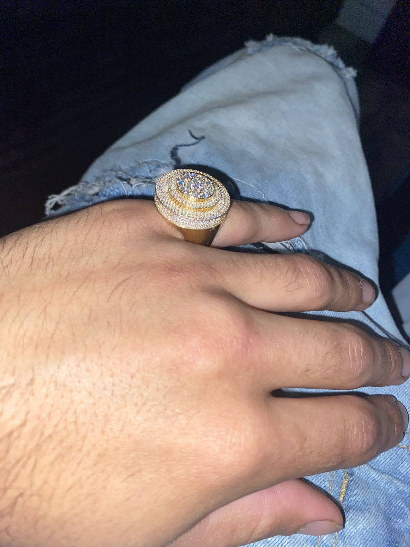 Gold Ring 14K Mens