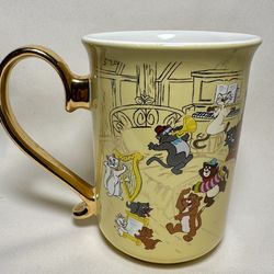 Disney The Aristocats 50th Anniversary Mug - Gold Handle - Collector’s Item