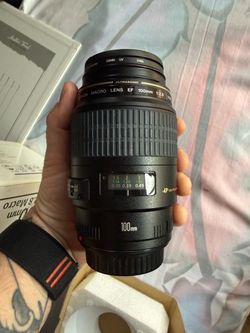 📸 Canon EF 100mm f/2.8 Macro USM Lens – NEVER USED – Original Box