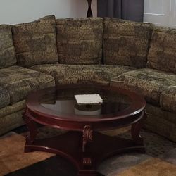 Curved Sectional L-Shaped Couch