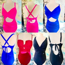 NWT Women’s One Piece Bathing Suits ( Size Large) Each $15