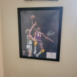 Autographed Magic Johnson Poster