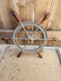 Vintage Nautical Ships Wheel $150