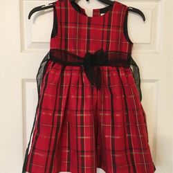 Kidture Collection Sz6 Red/Bk Girl Dress