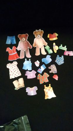 Teddy Bears Magnetic Paper Dolls