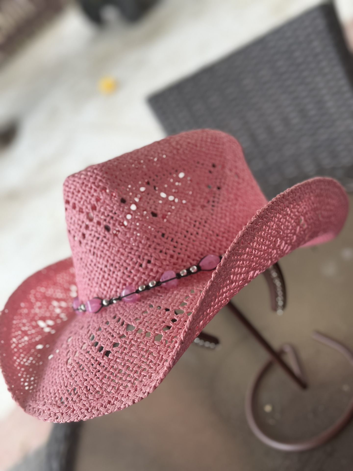 Pink Western Hat