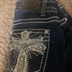 bedazzled flared jeans