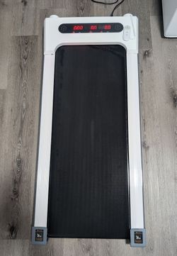 Like New White Under Desk Walking Pad Treadmill