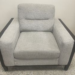 42”W Large Wood Frame Arm Chair 🚚 Extra