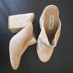 Steve Madden Beige Heel Mule Women
