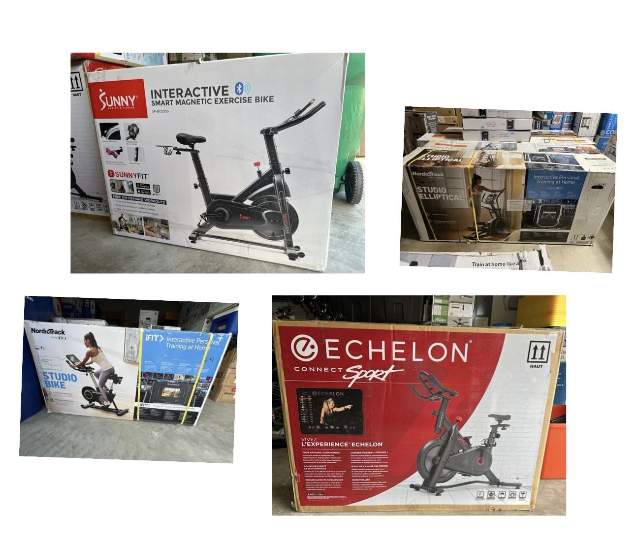 Exercise bike & Elliptical & Rower - NEW