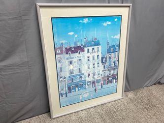“Ice Cream Vendor” Framed Fine Art Print by de La Croix