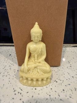 Seated Buddha Resin Figurine