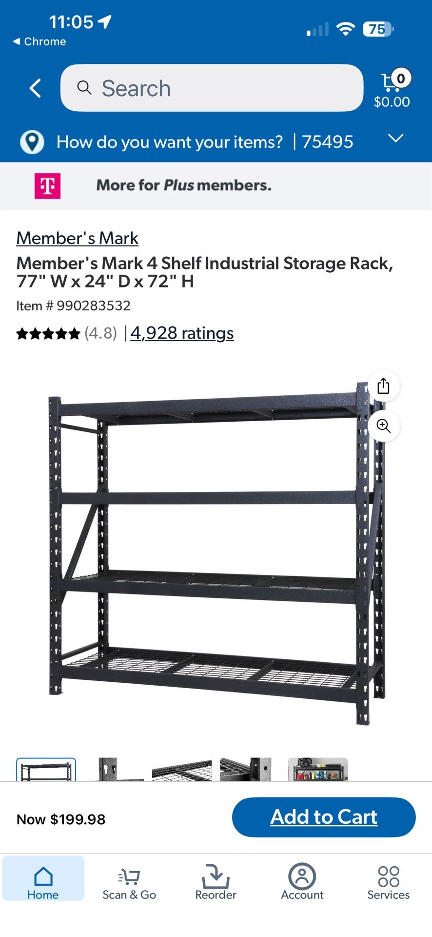 Metal Storage Rack