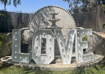 Marquee Letters LOVE $160