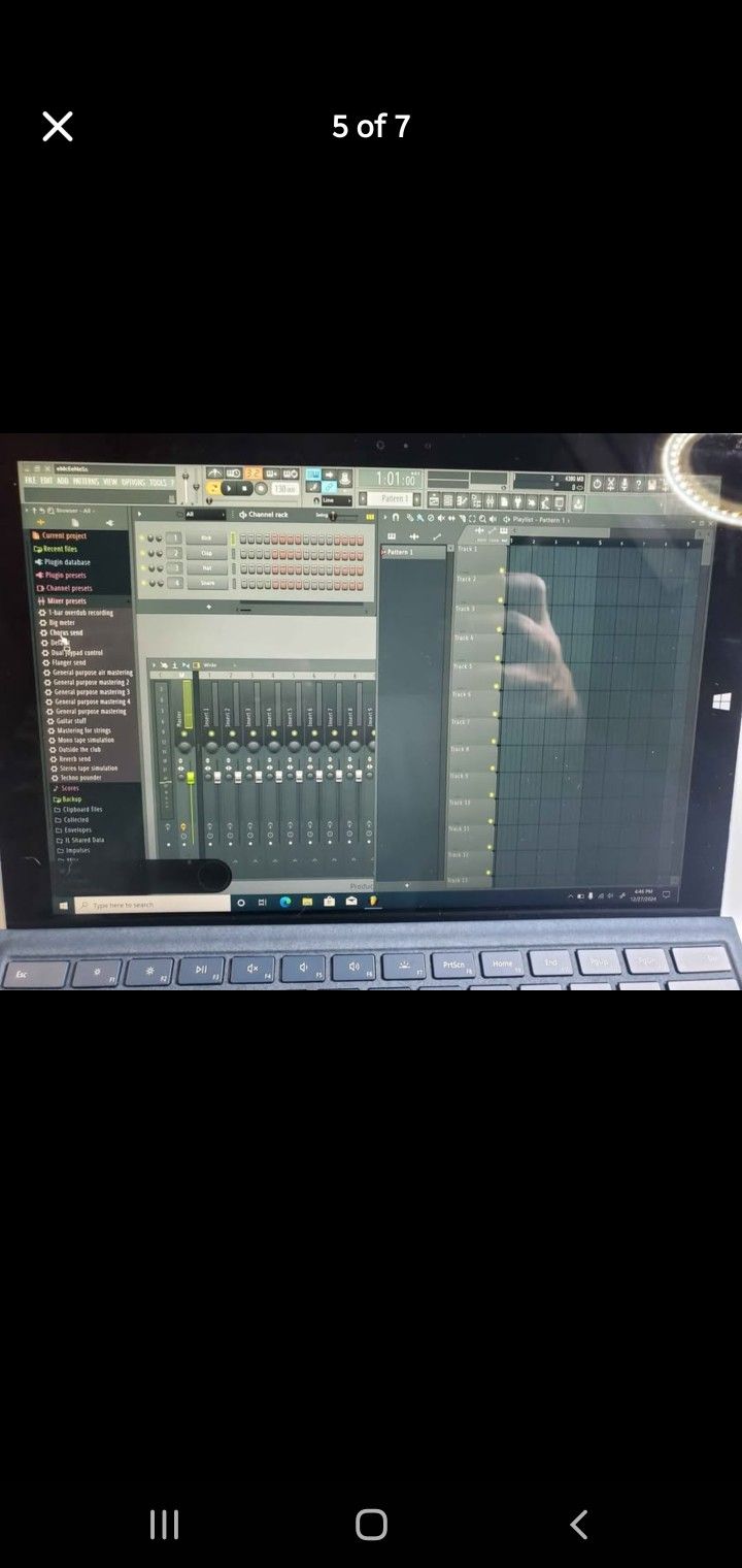 Microsoft Surface + Fruity Loops 12 FL12 li5-4300U CPU @2.50 GHz, 8GB RAM