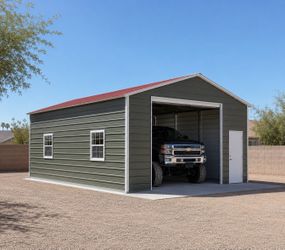 20x25 Metal Garage | RV, Boat & Vehicle Storage