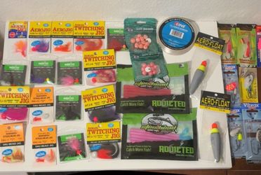 Brand new salmon, steelhead fishing tackle