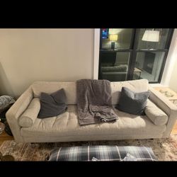 88” Tufted Sofa- Stone Gray