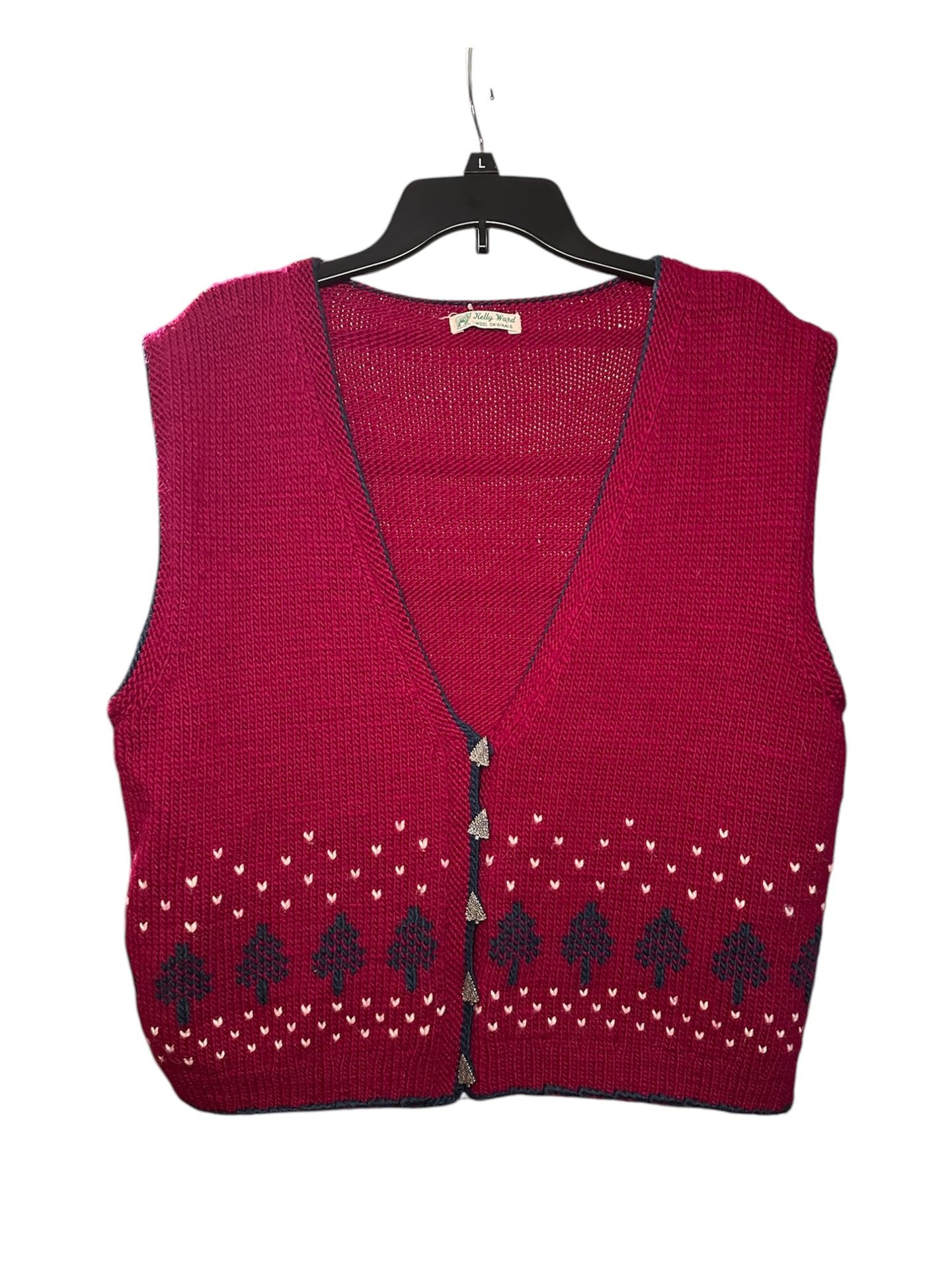 Vintage Christmas Tree Sweater Vest