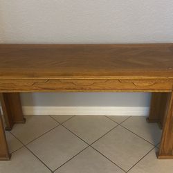 Light Brown Wooden Table