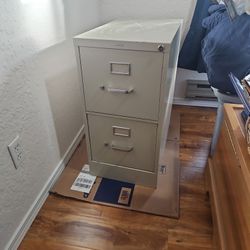 2 Drawer Metal File Cabinet