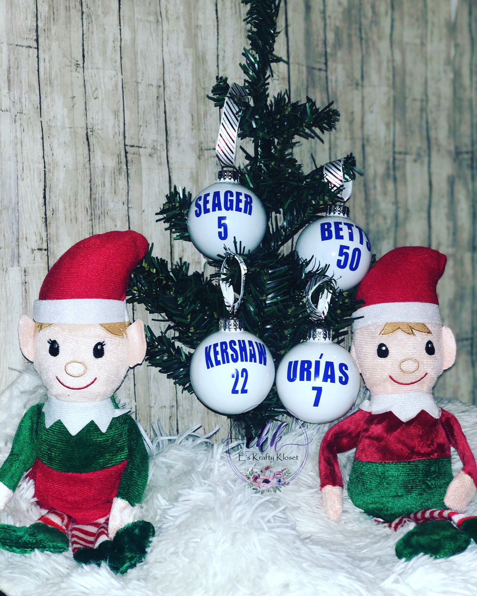 Dodgers Christmas Ornaments