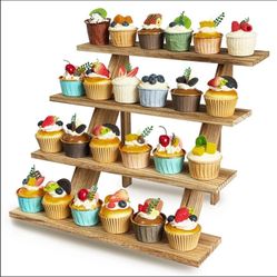 Wooden cupcake stand