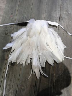Feather chest covering for mardi gras, flapper, peacock costume etc