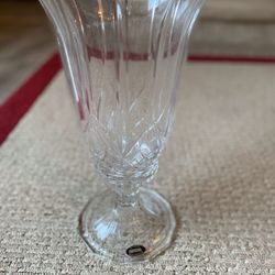 Lead Crystal Hurricane Lamp Candle - 2 Available