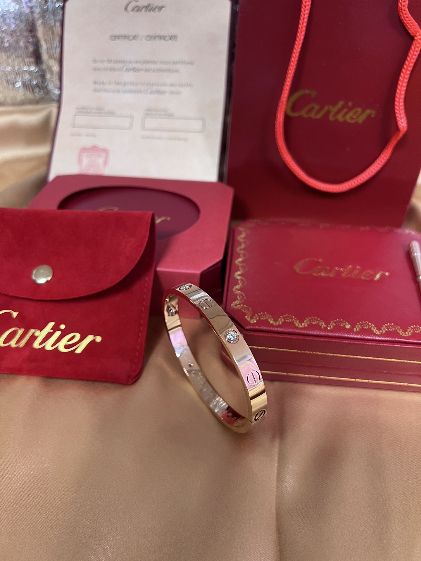 Cartier LOVE BRACELET Unboxing & Review Cartier LOVE Rings + Cartie JUSTE  UN CLOU Bracelet Pink Gold 
