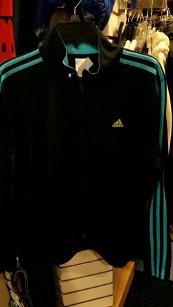 Adidas Navy/Teal Track Jacket Size Large