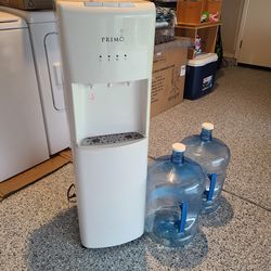 Primo Bottom-Loading Water Dispenser - 2 Temp (Hot-Cold) for 5 Gallon Bottle, White