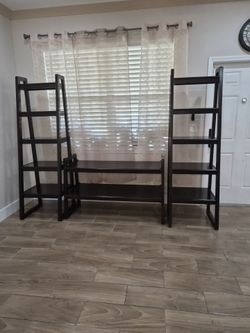 TV stand with wall units