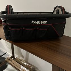 Husky Tool Bag 20" With Carry Handle Heavy Duty Polyester Black