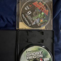 PlayStation 2 Video Games. Ghost Recon. War Of The Monsters 