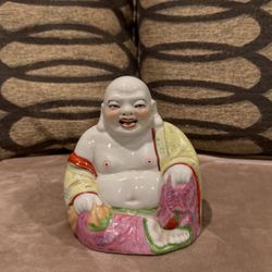 Vantage Chinese Smiling Laughing Buddha Porcelain