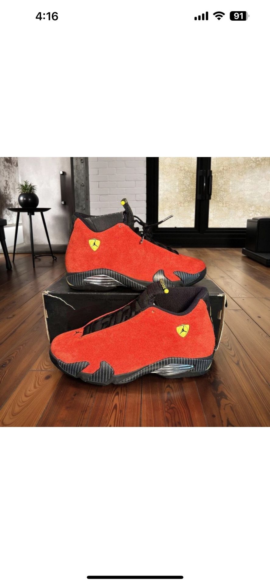 Jordan 14 Ferrari Men’s Size 9 $300