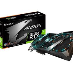 GIGABYTE AORUS GeForce RTX 2080 8G Graphics Card, 3 x Stacked WINDFORCE Fans, 8GB 256-Bit GDDR6, GV-N2080AORUS-8GC Video Card