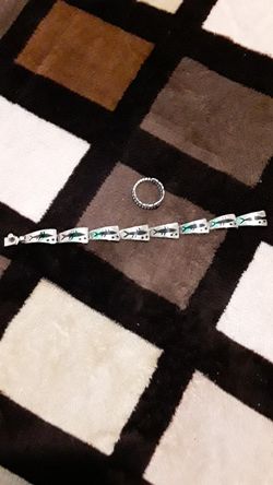 Silver bracelet n ring 9.25 both