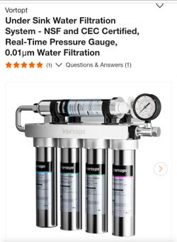 Vortopt
Under Sink Water Filtration System