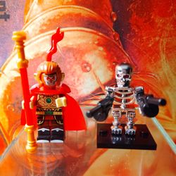 LEGO FIGURES MONKEY KING, TERMINATOR COLLECTIBLES