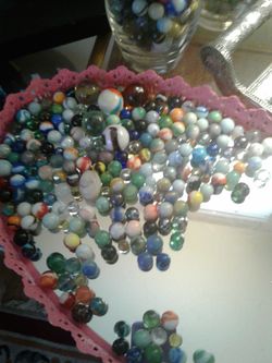 Over 100 Vintage Marbles