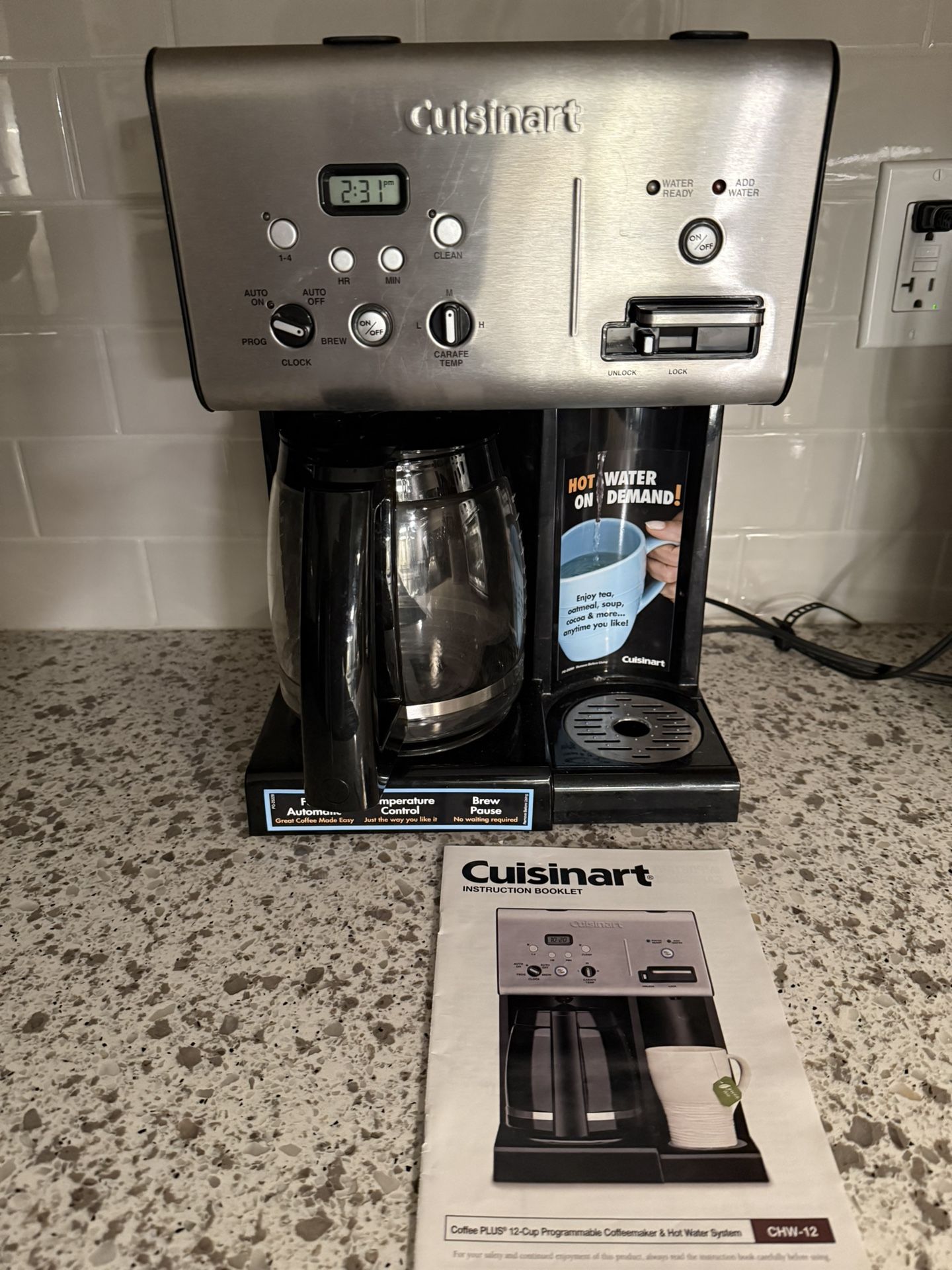 Cuisinart 12-cup Programmable Coffeemaker & Hot Water System